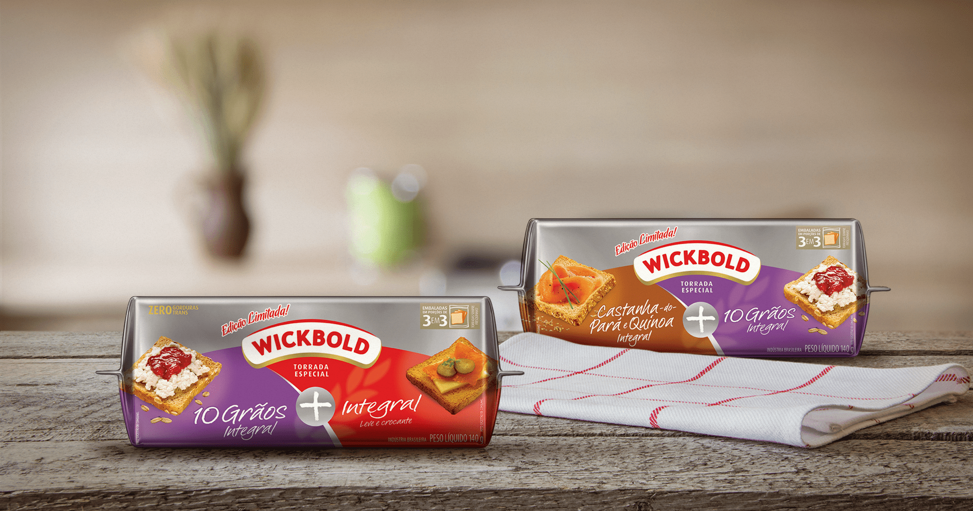 Torradas mistas Wickbold: práticas e saudáveis!